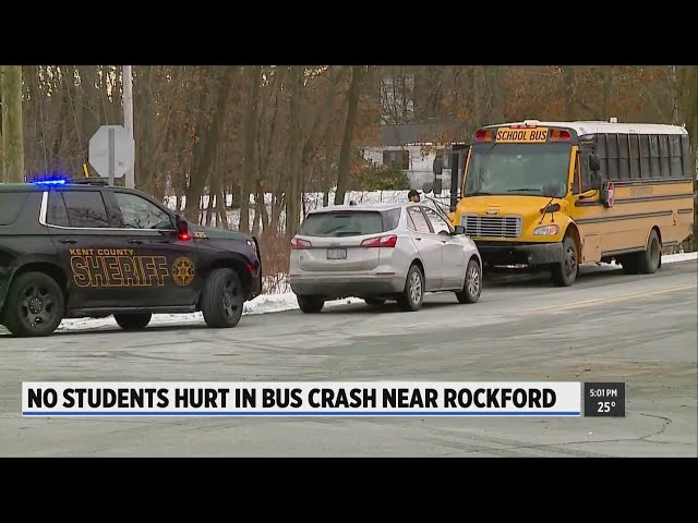 Dispatch: No students hurt in school bus crash near Rockford