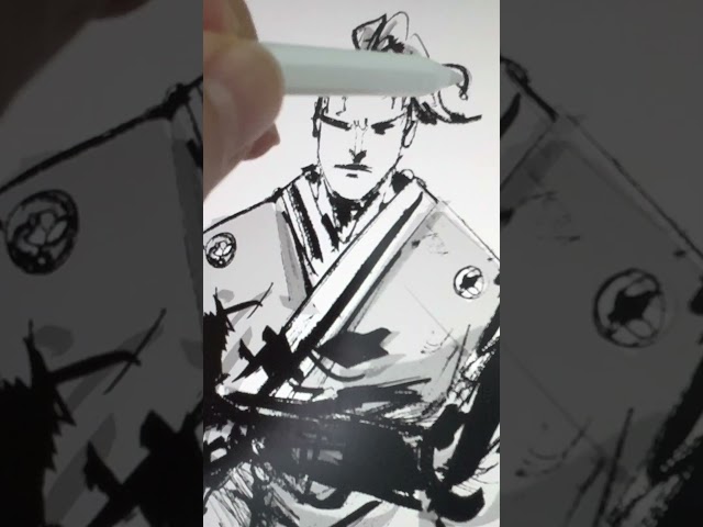 How to Draw a Samurai (Character Design Tutorial)