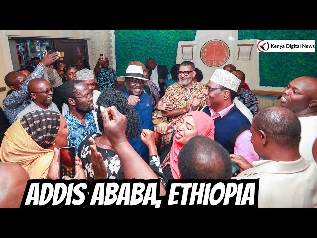 EARLY CELEBRATIONS? Mood in Ethiopia as Raila meets Kenyan delegation ahead of AUC elections!!