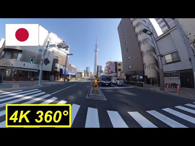 【4K 360°】Tokyo Skytree ~ Asakusa, Tokyo, Japan / 東京スカイツリー～浅草【Insta360 ONE X】