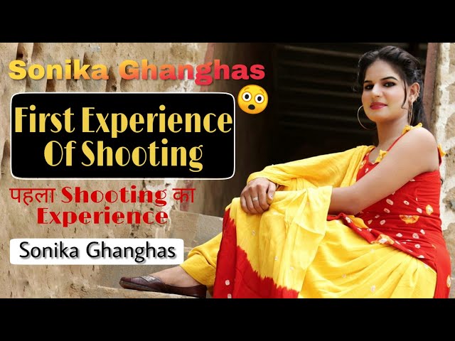 Sonika ghanghas's 1st song shooting experince || Hrsongs|| pranjal dahiya