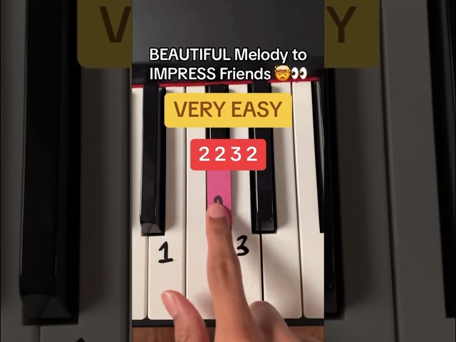 Learn This EASY But BEAUTIFUL Song In SECONDS.. 😲👀 #piano #pianotutorial