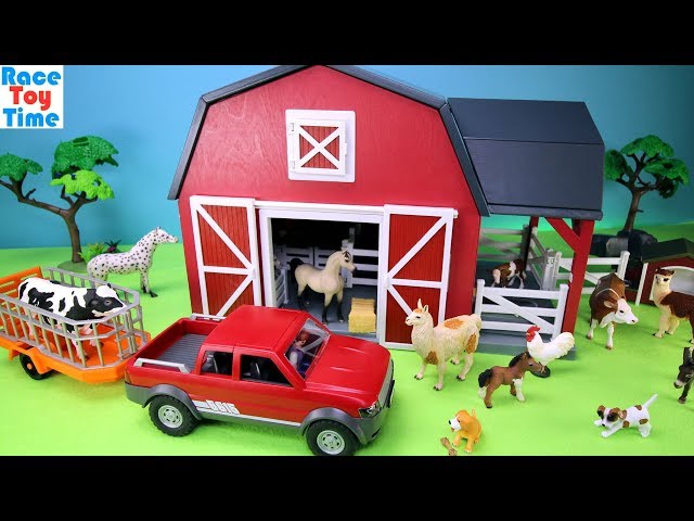 Terra Battat Barn Farm Playset with Fun Animals Toys