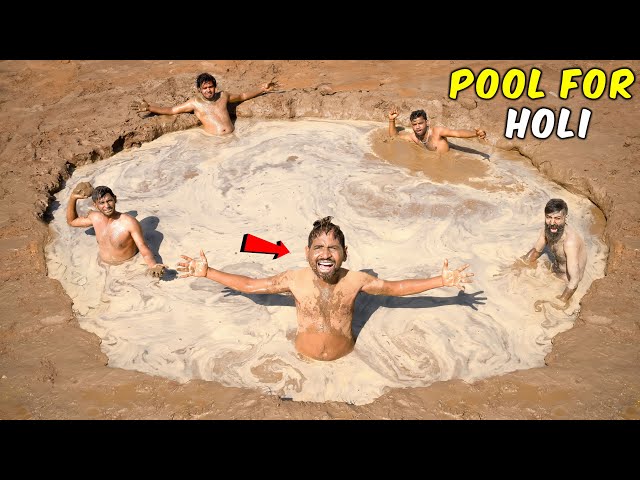 Organic Mud Swimming Pool...For Holi Festival | 100% Natural