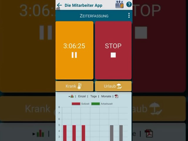 Zeiterfassung mit appdialog - die Mitarbeiter App