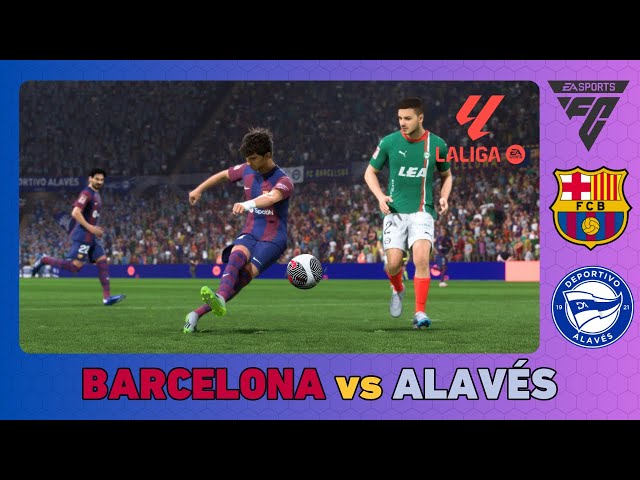 BARCELONA vs DEPORTIVO ALAVÉS - La Liga 2023/24 - EA FC 24