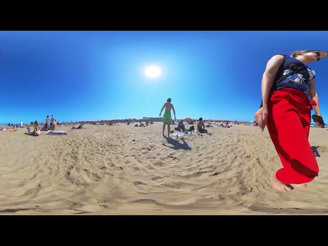 Beach Barceloneta | Video VR360| Look around Best Beaches | 11 June 2024 |5.7K