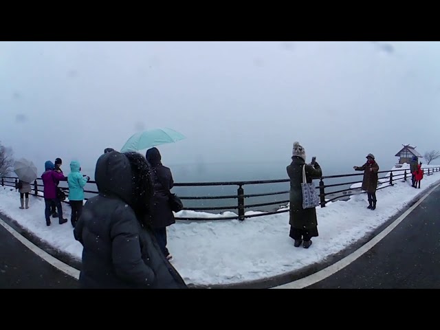 07山形之旅 360影片 田澤湖畔雪景