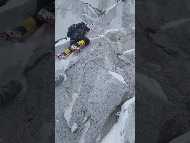 Slip whip! And how do you protect rappels? #explorewithnsy #sevensummits #mountaineer