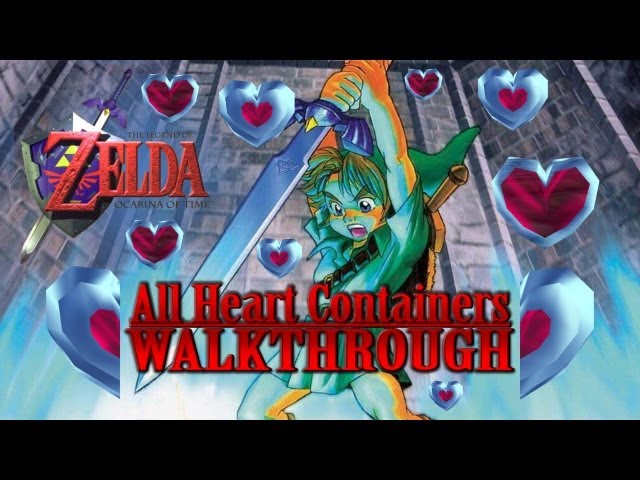 ZELDA Ocarina of Time - All Heart Pieces in Order