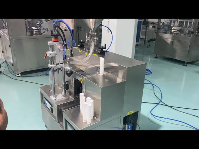 Semi Automatic Tube Filling Sealing Machine For Ultrasonic