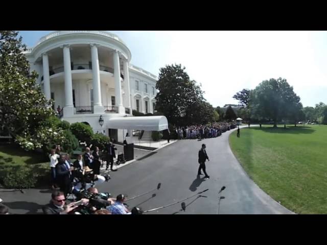 Marine One departure from the White House