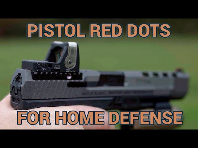 The benefits of pistol red dot optics for home defense