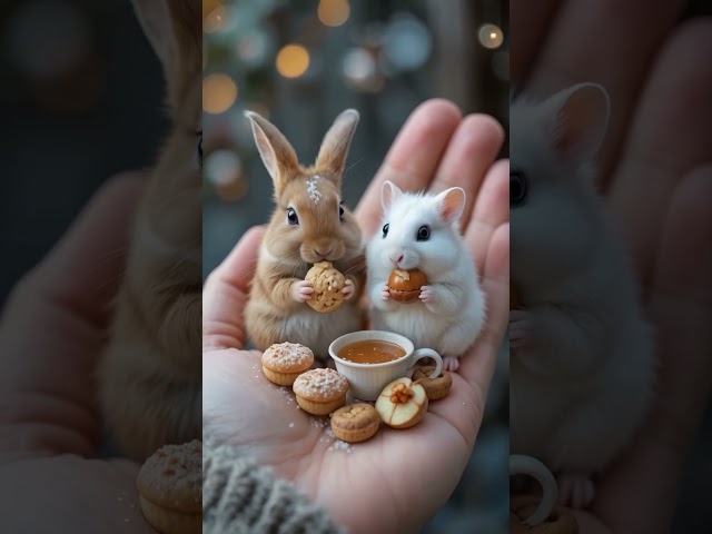 "The Cutest Bunny Dessert Party Ever!"#ai#animal#cute