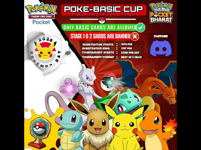 *Pokémon day Specials* Poke-basic cup Finals feat @Anistark97  | Pokémon TCG Pocket Bharat