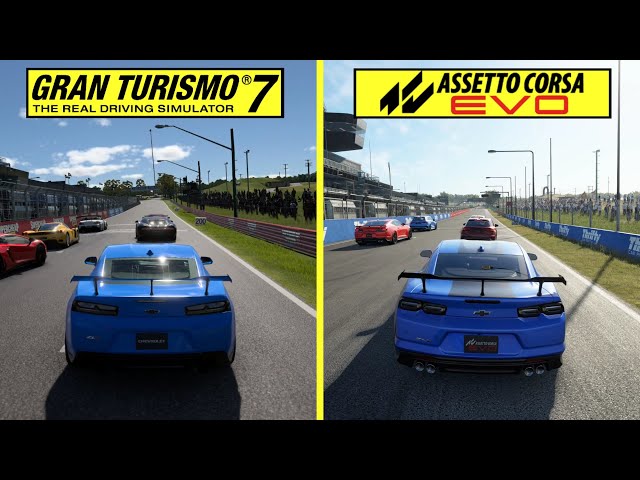 Assetto Corsa EVO vs Gran Turismo 7 Graphics Comparison | RTX 4080 vs PS5 Pro | Mount Panorama Race