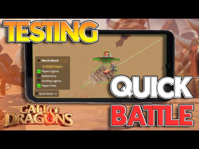 Tablet + Quick Battle Mode = AMAZING! New Mobile Mechanic | Call of Dragons