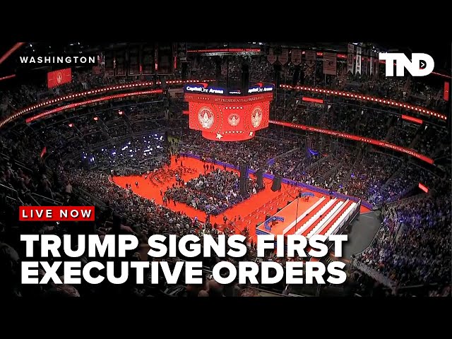 TRUMP INAUGURATION: Trump signs executive orders in place of traditional Presidential Parade