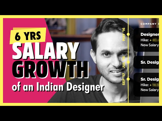 Salary growth of Indian Product UX/UI Designer | How much do I earn