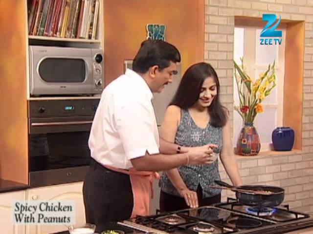 Khana Khazana - Ramzan Special - Spicy Chicken with Peanuts - Recipe by Sanjeev Kapoor - Zee TV