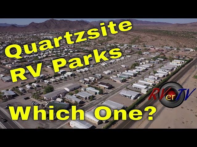 Quartzsite RV Park Guide - Aerial Drone Views