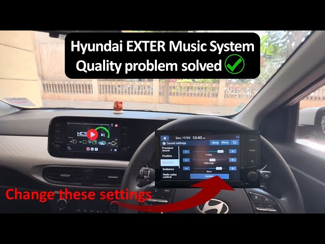 Hyundai Exter Infotainment Music System quality problem solved 💯 Audio 🎧 sound test Full bass 🔥