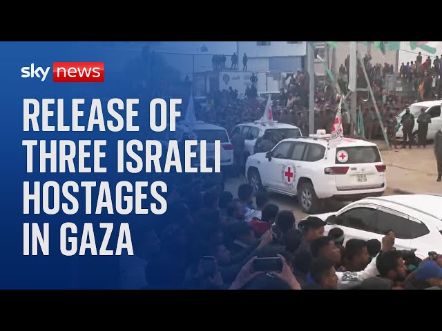 Three Israeli hostages are released in Gaza