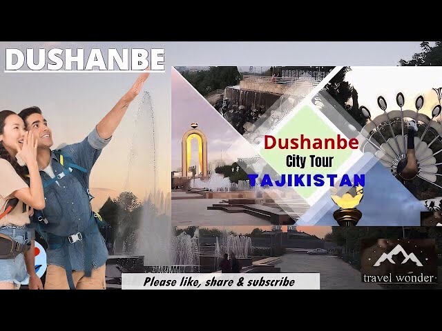 Dushanbe City Tour in HD | Виртуальный тур по городу Душанбе | The Captial of Tajikistan 🇹🇯