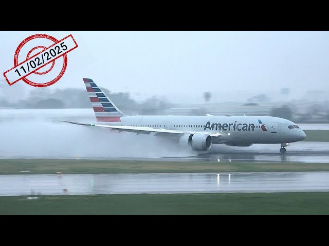 🔴 Lisbon Airport LIVE Rain & Wind ✈️ Spotting  - 11/02/2025