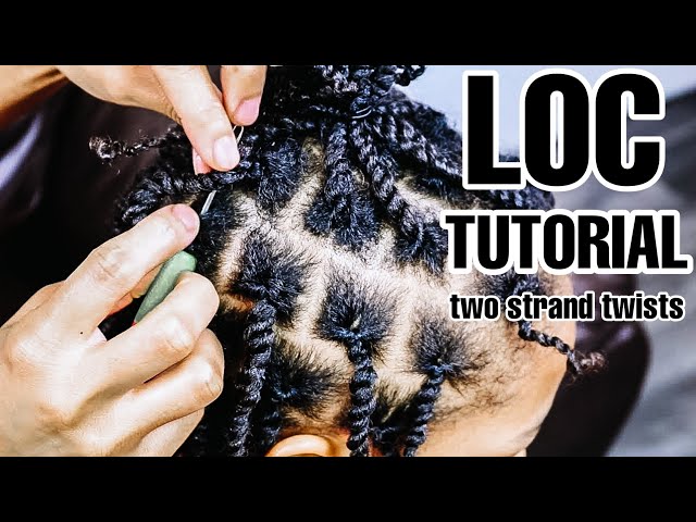 HOW TO INSTALL TWO STRAND TWIST STARTER LOCS TUTORIAL | 1 WEEK LOC UPDATE