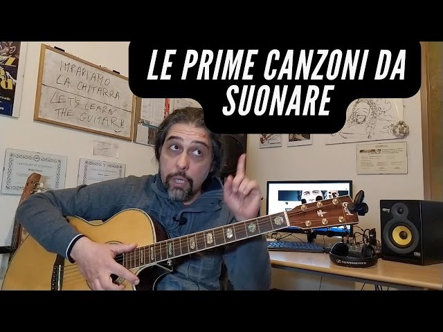 Le prime canzoni da suonare con la chitarra.