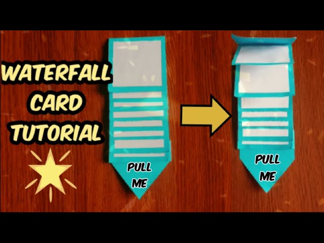 How to make | Waterfall Card tutorial | DIY Gifts at home