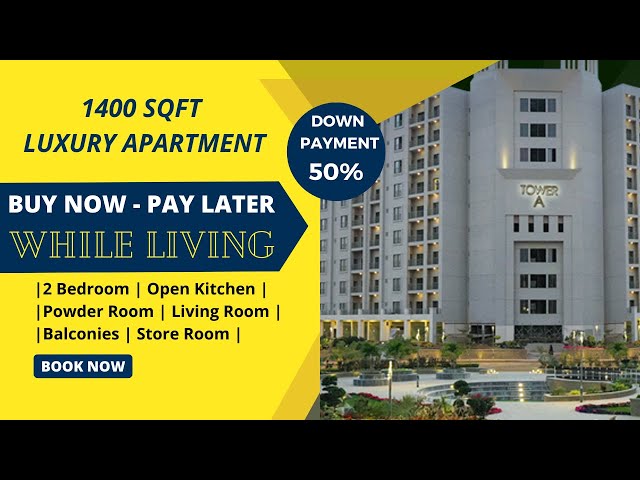 Buy Now Pay Later | While Living | 2 Bedroom | Luxury Apartment | Bahria Town - BTK