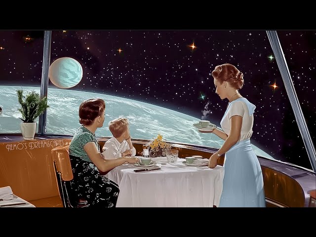 Retro-futuristic Coffee Shop w/ Vintage oldies playing from another dimension (White Noise) 11 Hours