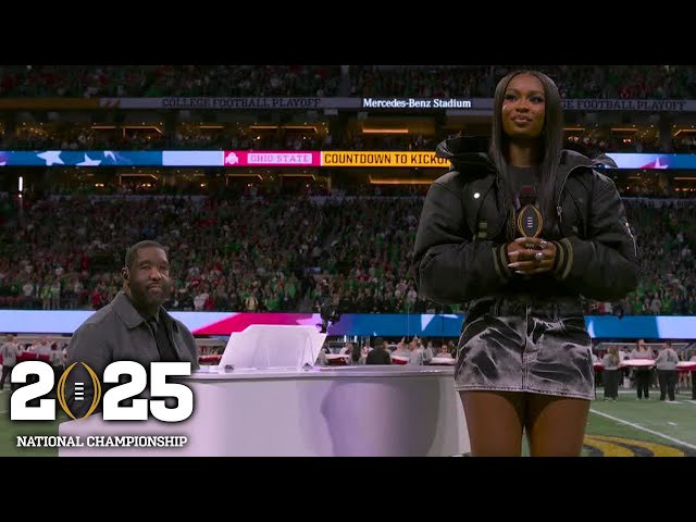 Coco Jones performs the National Anthem before the CFB National Championship | ESPN CFB