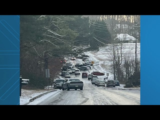 Atlanta snow and ice: Cars abandoned after icy conditions in Gwinnett