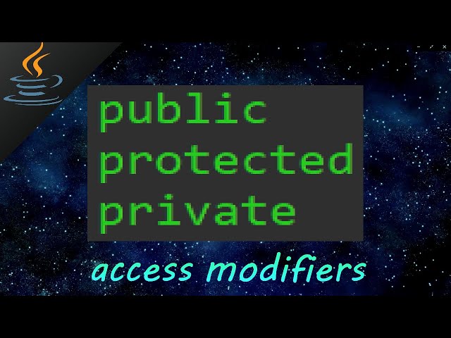 Java access modifiers: (public, protected, private) 🔒