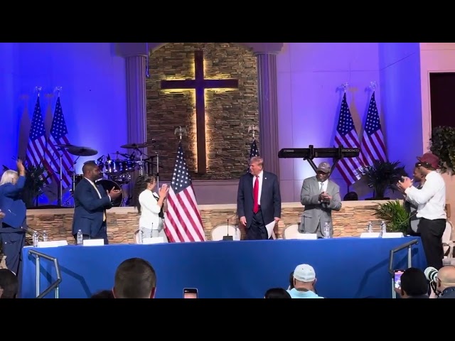 TRUMP IN DETROIT! #MAGABLACK #Chruch