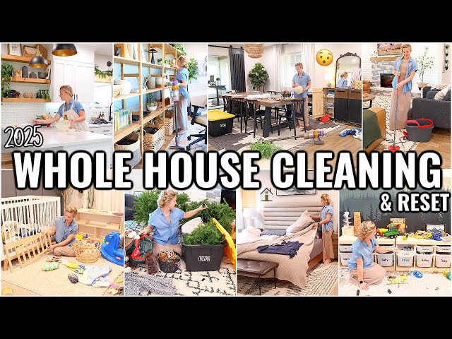 WHOLE HOUSE CLEAN WITH ME!🏠 WEEKLY CLEANING ROUTINE | 2025 CLEANING MOTIVATION