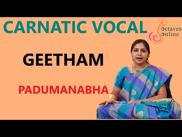 Geetham : Padumanabha - Ragam : Malahari