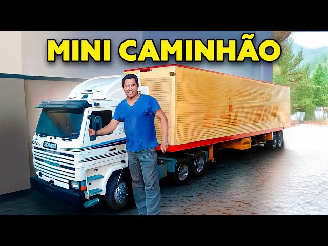 MINI CAMINHÃO REALISTA COM MOTOR DE MOTO OU DE CARRO (FUNCIONA DE VERDADE)