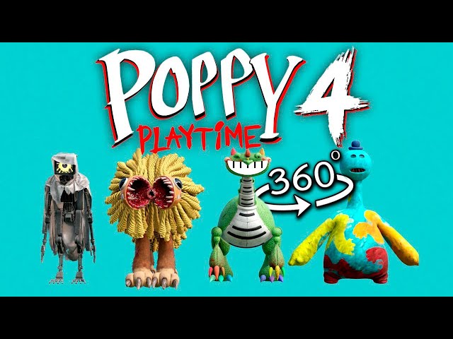 360° VR Poppy Playtime Chapter 4 - ALL NEW BOSSES MODEL