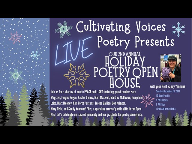 Cultivating Voices Open Mic   Holidy Open House 19Dec2021