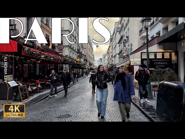 🇫🇷[Paris France 4K HDR Walking Tour] Paris Old streets & shops & Flea Market Walk 28/January/2025