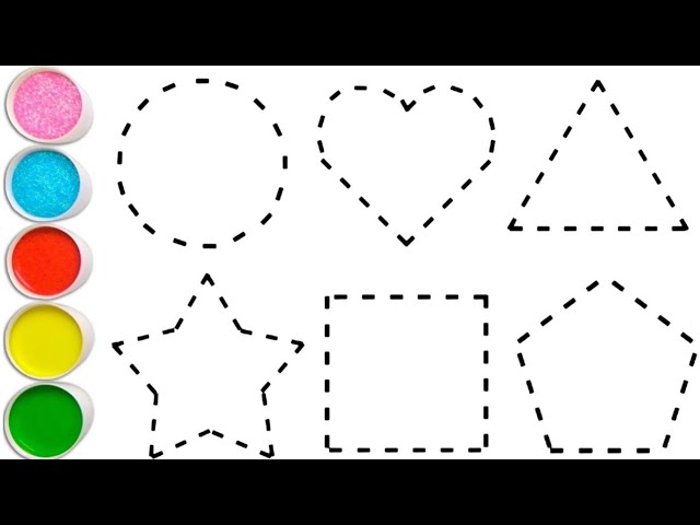 Learn colors, learn to draw 2d shapes for kids and toddlers | Shapes, abc song, preschool learning