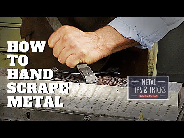 How to hand  scrape metal for flatness