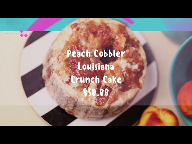 Introducing Peach cobbler Louisiana crunch cake! #WebsiteLaunch👅