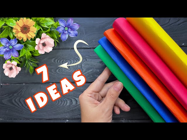 🔥 7 IDEAS 🔥 EASY Paper Flowers DIY Paper Craft Ideas Tutorial