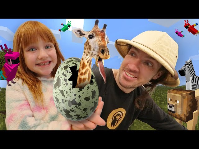 Adley & Niko BABY ANiMAL SAFARi 🦒  Pet Neighborhood & Vet Check Up! G for Gaming Minecraft Movie