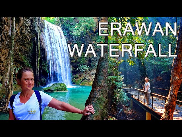 How GORGEOUS is this waterfall!! - ERAWAN Falls - Kanchanaburi #thailand